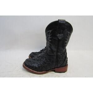 Caballo Dorado Toddler Size 8.5 D Black Leather Cowboy Western Boots